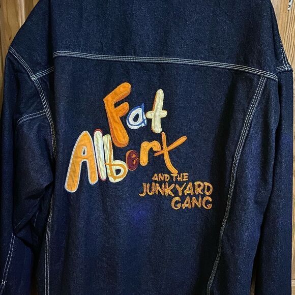 FUBU Platinum Fat Albert And The Junkyard Gang Jean Jacket 2X - Picture 2 of 13